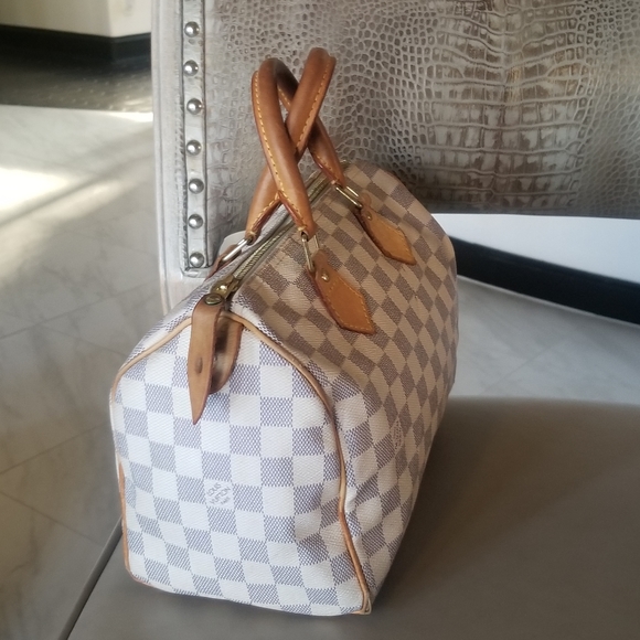 Extra pictures Auth Louis Vuitton Speedy Azur 25 - Picture 6 of 13